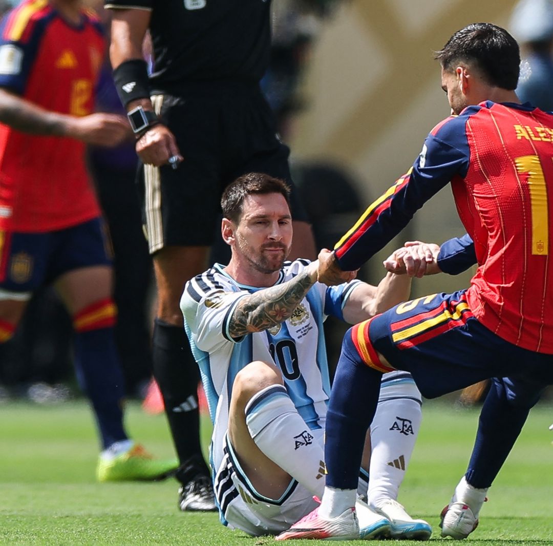 Lionel Messi delantero de la Selección de Argentina. Foto: AFP